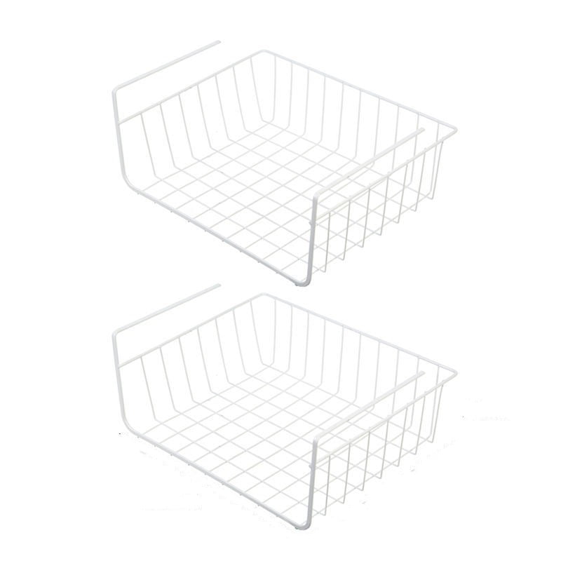 Casewin 2 Pack Under Shelf Wire Basket, Hanging Storage Baskets Under Addon Storage