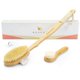 thumbnail image 1 of Set de cepillos secos naturales para cuerpo y rostro - Exfoliar estimular el drenaje linfático reducir la celulitis - Cepillado de piel seca con cerdas de jabalí veganas y mangos de bambú sostenibles, 1 of 5