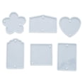 thumbnail image 1 of 6pcs Square Flower Shape Silicone Molds With Hole Decorate Pendants Accessory DIY Hand Crafts Suitable for DIY Lover, 1 of 3