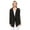 Black, variant on Women's Long Sleeve Soft Sheer Slub Open Front Casual Cardigan Sweater MK8080-SIL-S