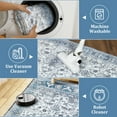 thumbnail image 6 of Hasoo 2' x 3' Entryway Area Rug for Living Room Floral Geometric Small Rug Boho Indoor Accent Rug, Blue/Gray, 6 of 6