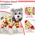 thumbnail image 2 of Pijama para perro XPUDAC, disfraz de muñeco de nieve de Papá Noel, pequeño, 2 of 6