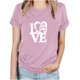 thumbnail image 1 of Fiudx Ofertas de La Semana Camiseta Informal de Manga Corta con Cuello Redondo y Estampado Informal a La Moda para Mujer, 1 of 4