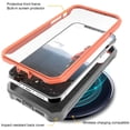 thumbnail image 3 of ArmadilloTek Vanguard Case Compatible with iPhone 12 / iPhone 12 Pro (6.1 inches) Military Grade Full-Body Rugged with Built-in Screen Protector and Kickstand - Orange, 3 of 4