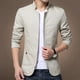 thumbnail image 1 of Hombre Chaqueta de ocio de color sólido Sin decoloración y regalo superior no pegajoso para Navidad Cumpleaños Año NuevoCreamy-whiteXL, 1 of 1