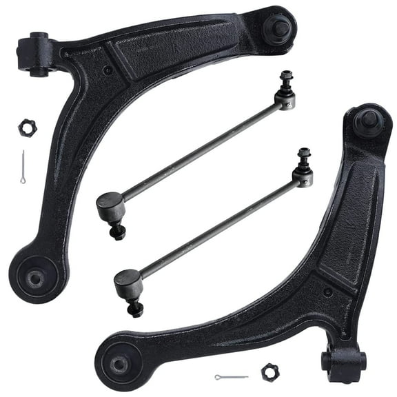Detroit Axle - Front 4pc Control Arms Kit for 2006-2014 Honda Ridgeline, 2 Lower Control Arms Assembly 2 Sway Bar Links Suspension Kit Replacement