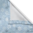 thumbnail image 3 of Ambesonne Snowflake Kitchen Curtains, Cold Weather Design, 55"x45", Pale Blue Taupe White, 3 of 3