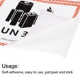 thumbnail image 4 of Etiquetas de batería Uxcell UN3481 para advertencia de manejo de baterías 100 piezas, 4 of 5