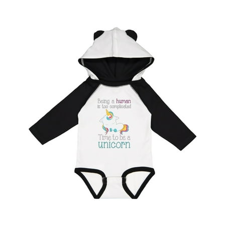 

Inktastic Time to be a unicorn Gift Baby Girl Long Sleeve Bodysuit