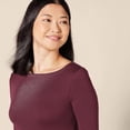 thumbnail image 4 of walmart Essentials Womens 3/4 Sleeve Boatneck T-Shirt, 4 of 8