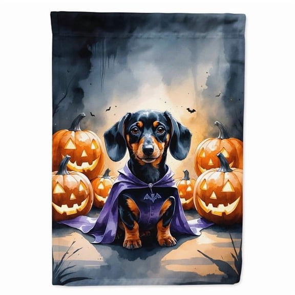 Carolines Treasures DAC8413GF 15.5 x 11.25 in. Dachshund Puppy Halloween Garden Flag