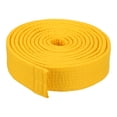thumbnail image 1 of Cinturón de clasificación de taekwondo Uxcell, cinturón de artes marciales de poliéster para prácticas de enseñanza de karate amarillo de 9.8 pies, 1 of 5