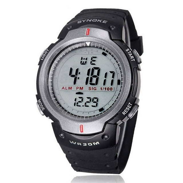 pstuiky Outdoor Sports Men Digital LED Quartz Alarm Wrist Watch Sale