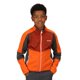 thumbnail image 5 of Regatta - Forro Polar Oberon VII de Jaspeada para Niños/Niñas (Naranja Fuego, Gris Seal), 5 of 6