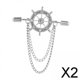 thumbnail image 1 of Paquete de 2 broches de cadena con borlas Fernando para traje 2 piezas, 1 of 8