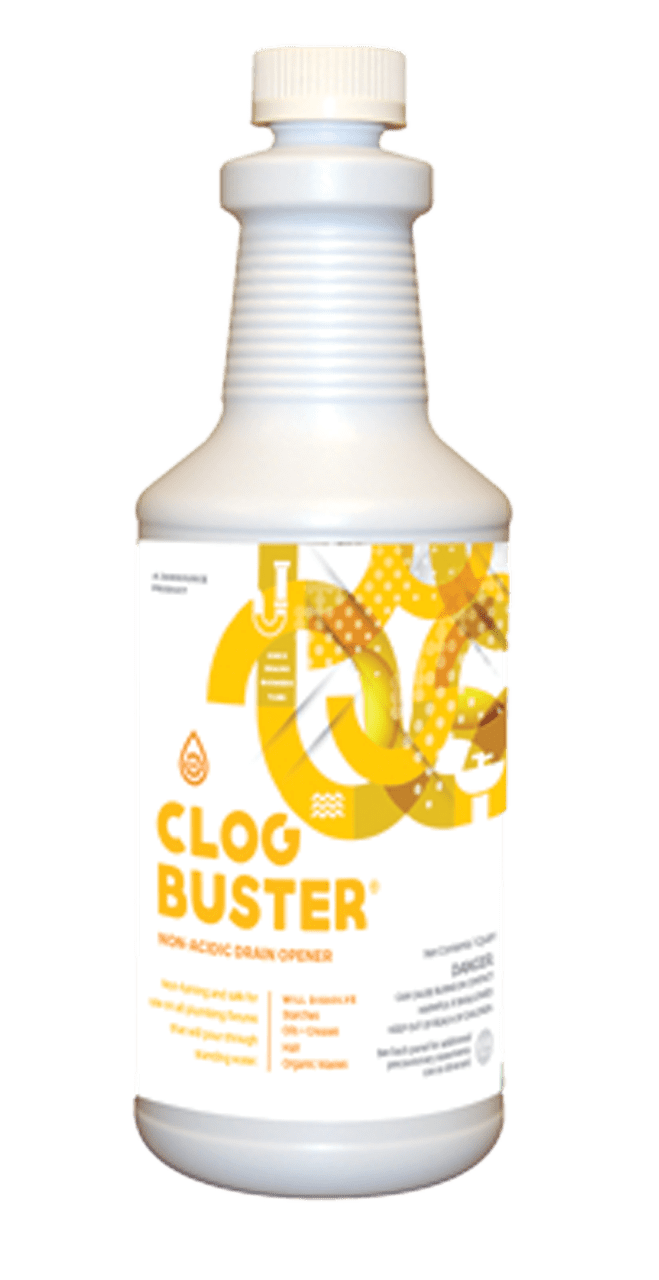 ClogBuster Liquid Drain Opener and Clog Remover, Commercial Grade, 1 Quart