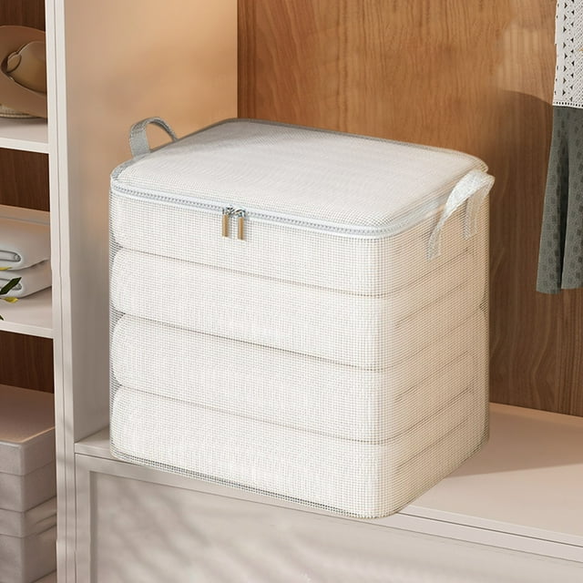RKSTN moving bags Heavy Duty Storage With Reinforced Handles Transparent And Visible Extra Large Storage Bags For Clothes Tote Bag Thickened Double Zipper For Space Saving Trave