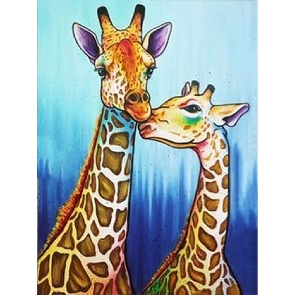 Lovely Giraffe DIY Full Drill Diamond Painting by Number Kit Embroidery