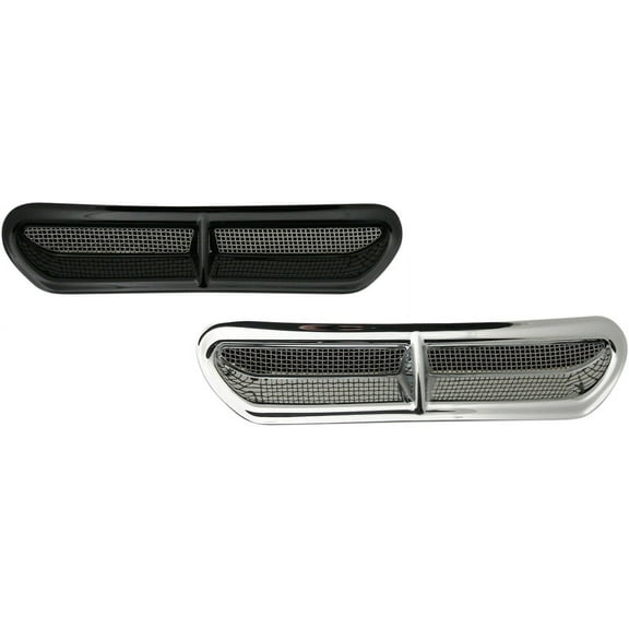 Windshield Vent Trim (Chrome With Stainlees Steel Mesh for 2014-2016 Harley-Davidson FLH Models)