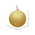 thumbnail image 2 of Vickerman 2.4" Honey Gold Glitter Ball Ornament, 24 per Bag, 2 of 2