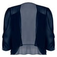 thumbnail image 5 of vastwit Womens Half Sleeve Chiffon Shrugs Open Front Ruffle Bolero Cardigan Cover Up for Dresses Navy Blue XXL, 5 of 7