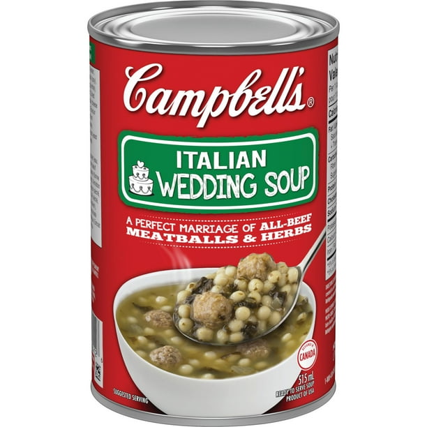 Soupe noces à l’italienne prête à déguster Campbell’sMD (515 mL) Prête à déguster 515 mL