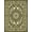 Green Brown, Pattern 1, variant on ODIKA Mid Century Retro Motif Ornate Decorative Framework Vintage Tone for Dorm Room, Small Living Apartment, Stain Resistant Low Profile
