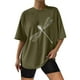 thumbnail image 1 of Gibobby Camisetas Mujer Manga Corta Camisetas de tamaño para mujer, camisetas holgadas de manga corta con cuello redondo, blusa informal de verano, cam(AG,XL), 1 of 4