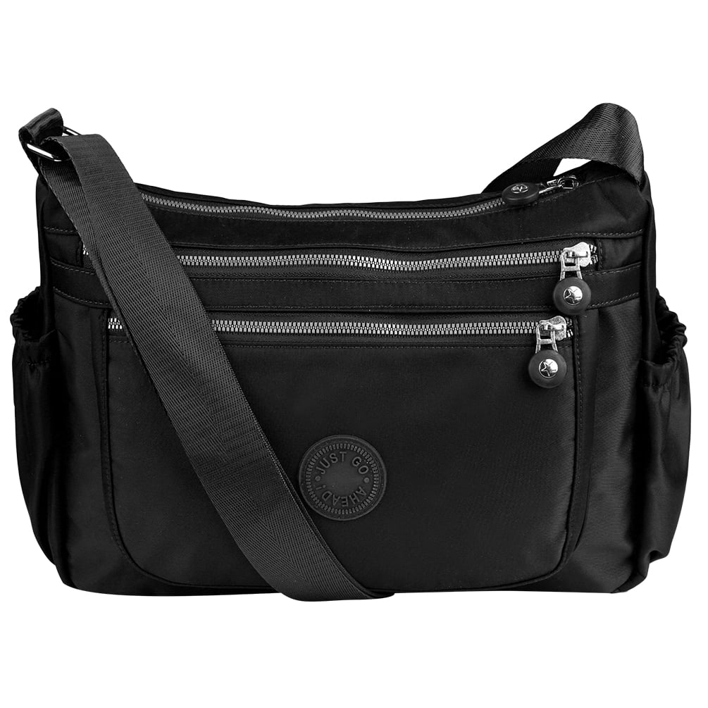 Crossbody Bags For Women Multi Pocketbooks Shoulder Bag Waterproof Messenger Bag Nylon Travel