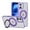 Purple, variant on Decase Shockproof Clear Case with 360° Ring Stand Magnetic for iPhone 16,Anti-Fingerprint,Military Drop Protection,Compatible with Mag-Safe,Soft Edge Translucent Slim Phone Case,Gray