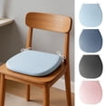thumbnail image 6 of Velvet Seat Cushion High-Density Foam Chair Pad with Non-Slip Straps Washable Zippered Design Ideal for Office Desk, Dining and Makeup Vanity Chair(45 * 45cm), 6 of 6