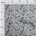 thumbnail image 2 of oneOone Viscose Chiffon Light Gray Fabric Asian Suzani Craft Projects Decor Fabric Printed By The Yard 42 Inch Wide, 2 of 5