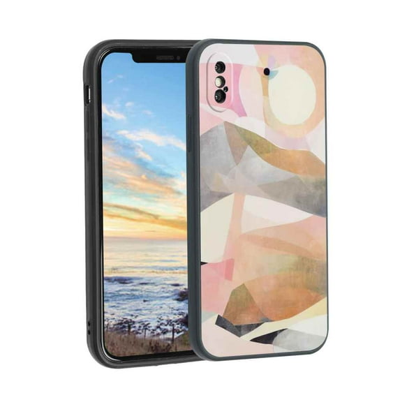 Abstract Phone Case, Degined for iPhone XS Case Men Women, Flexible Silicone Shockproof Case for iPhone XS