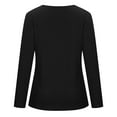 thumbnail image 6 of TAGOLD Womens Tops,Women Fashion Casual Round Neck Long Sleeve Loose T-Shirt Blouse Pocket Tops, 6 of 7
