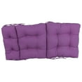thumbnail image 2 of 20-inch by 42-inch Solid Twill Tufted Chair Cushion Purple-Color, 2 of 2