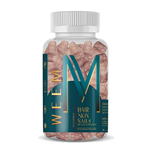 WEEM Hair Skin and Nails Gummies - Supports Healthy Hair - Vegan biotin