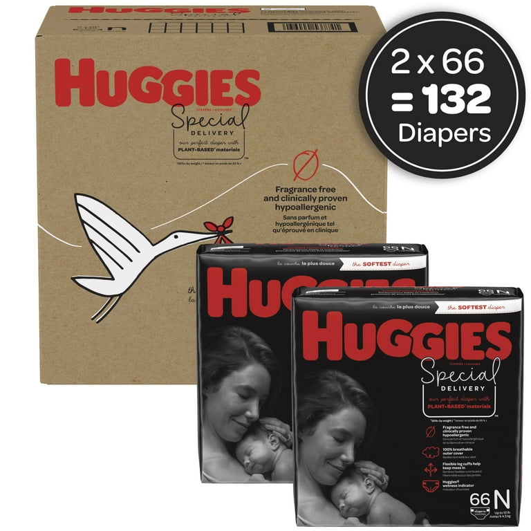 Huggies Special Delivery Newborn Diapers, 132 Ct photo 1