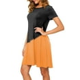 thumbnail image 4 of IROINNID Summer Dresses for Women 2024, Wedding Guest Short Dresses for Women , Round Neck and Short Sleeve Casual Pullover Vacation Dresses, 4 of 6