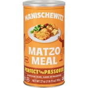 Manischewitz Matzo Meal, "27 Ounce Resealable Canister" Kosher For Passover