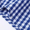 thumbnail image 3 of Button Up Shirt for Men Thin Plaid Turndown Collar Short Sleeve Shirt Slim Fit Dressy Men's Shirts, 3 of 7