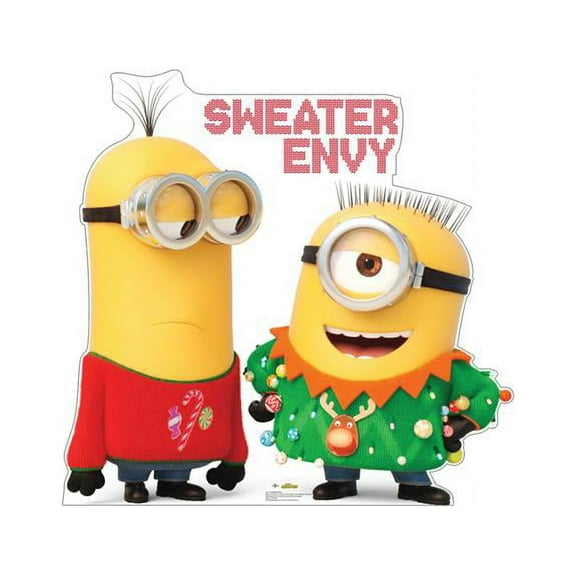 45 x 47 in. Sweater Envy Cardboard Cutout, Minions