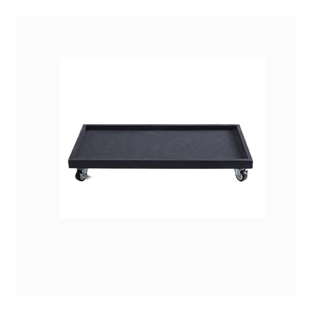 Palette Rectangulaire pour Plantes d'Intérieur et d'Extérieur avec Roues, Grande Soucoupe en Résine Synthétique