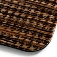thumbnail image 4 of TOWN & COUNTRY BASICS Smooth Step Houndstooth Low Profile Utility Kitchen Mat, Machine Washable, with Non-Slip Backing, Brown/Beige, 24"x35", 4 of 5