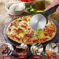 thumbnail image 4 of Pizza Cutter Wheel, Quality Stainless Steel Pizza Wheel, Super Sharp Pizzar Slicer With Non Slip Handle And Protective Cove, Food Grade Kitchen Tool, 4 of 5