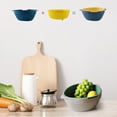 thumbnail image 4 of Colador Multifuncional Billuyoard Canasta de Drenaje Doble Capa Cocina y Comedor Azul+Amarillo, 4 of 6