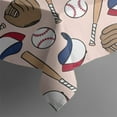 thumbnail image 5 of Pink Baseball Gear Pattern Square Tablecloth,Waterproof Square Table Cover,Wipeable Spillproof Washable Table Cover for Home Kitchen Party Decor 52"x52"(132x132cm), 5 of 6