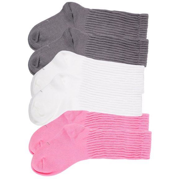 OUNONA 3 Pairs Cotton Socks for Girls Kids Warm Protection Outdoor Activities