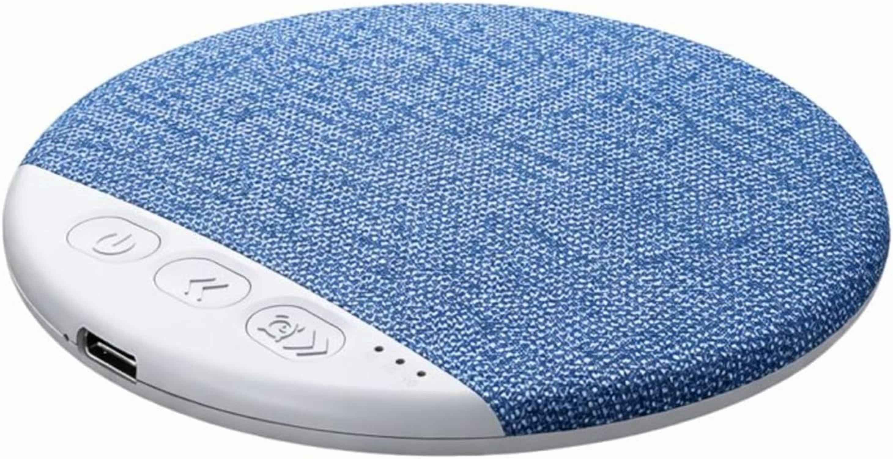Under Pillow Speaker for Sleeping, 11mm Ultra-Thin Bluetooth 5.4 Pillow Speaker with Hi-Fi Sound & 3 Sleep Timer, Built-in White Noise, 20-48 Hour Battery Life, Blue