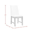thumbnail image 3 of Mountain Majesty Standard Height Side Chair Set In Walnut - 24 x 18 x 39, Solid Back, Cushion Availability, Cream Upholstered Fabric, Foam Cushion Seat and Back, 3 of 4