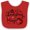 Red and White, variant on Inktastic Ladybug Hugs with Cute Ladybug and Flowers Boys or Girls Baby Bib